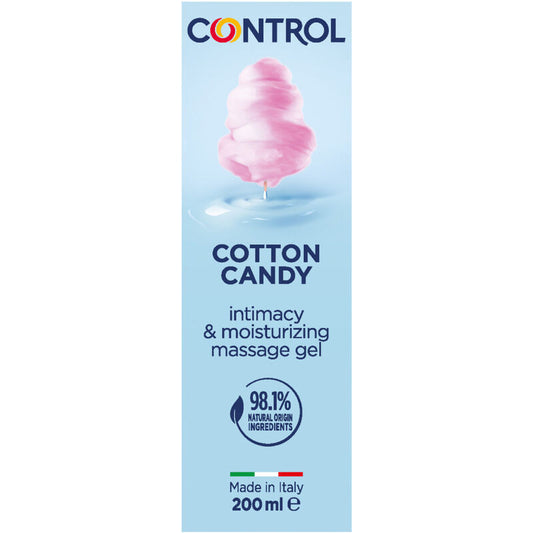 CONTROL - GEL DE MASSAGE BARBE À PAPA 3 EN 1 200 ML