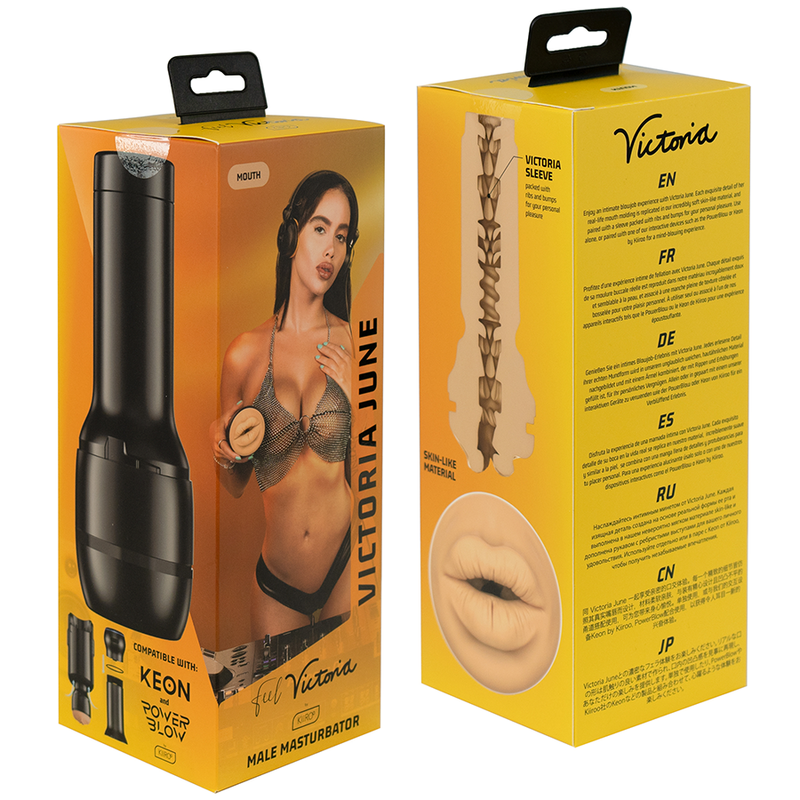 KIIROO - FEEL VICTORIA JUNE , masturbateur en forme de bouche