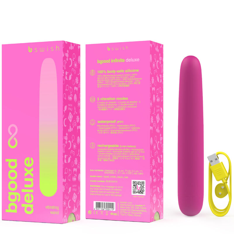 B-SWISH - vibromasseur rechargeable B-SWISH - BGOOD DELUXE rose