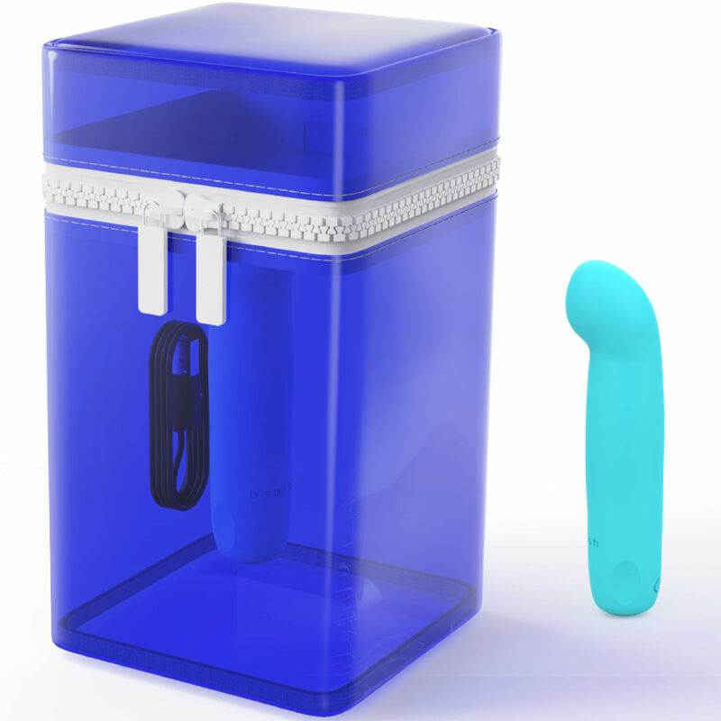 B-SWISH - vibromasseur rechargeable en silicone bleu BCUTE CURVE