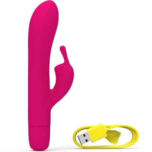 B-SWISH - vibromasseur rechargeable classique BWILD BUNNY INFINITE silicone rose