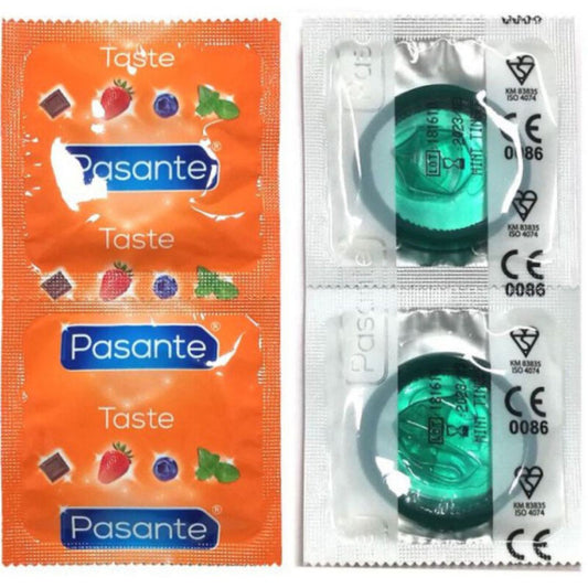 PASANTE - PRÉSERVATIFS SAVEUR MENTHE BOITE 144 UNITÉS