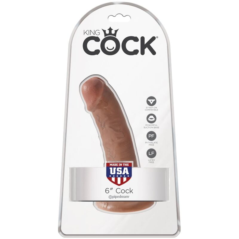 KING COCK - gode pénis réaliste 15 cm caramel