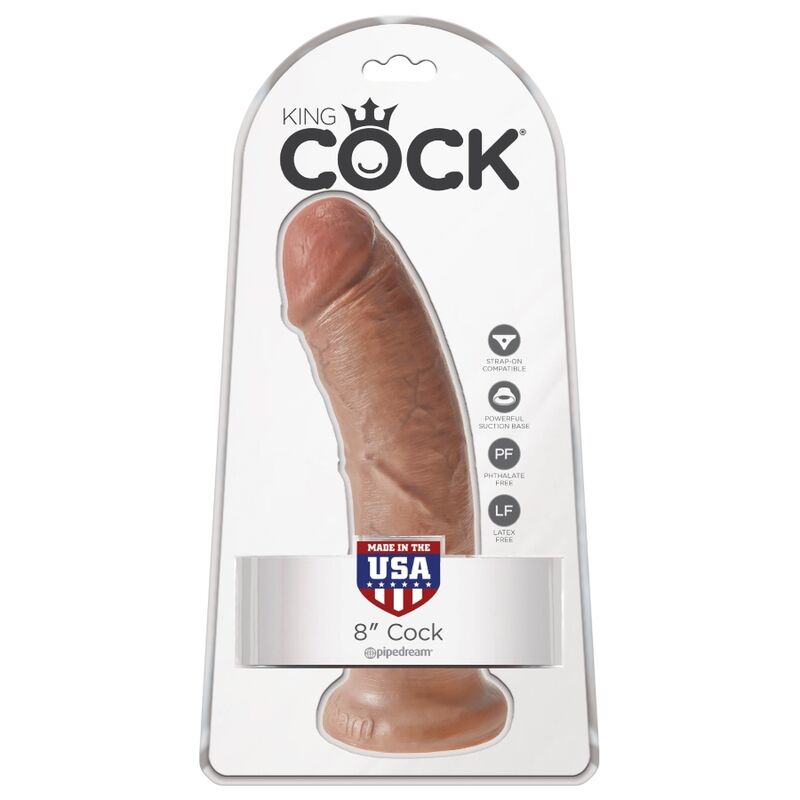 KING COCK - gode pénis réaliste 19.5 cm caramel