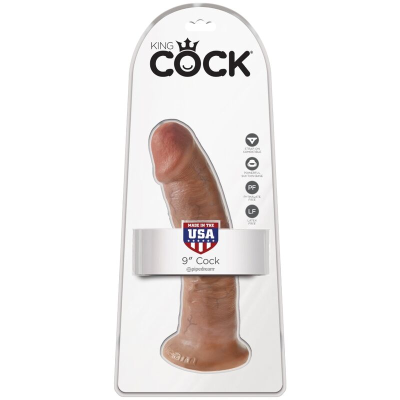 KING COCK - gode pénis réaliste 21.7 cm caramel