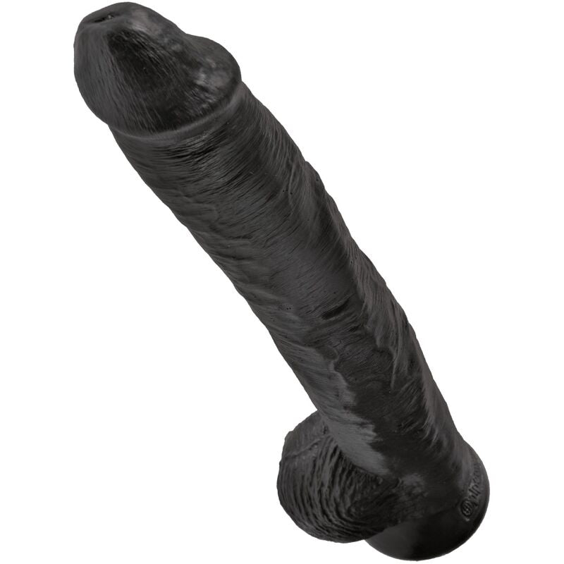 KING COCK - pénis réaliste avec testicules 30.5 cm noir