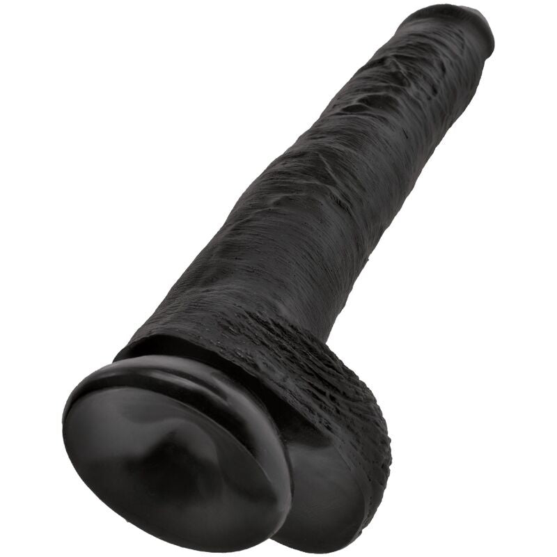 KING COCK - pénis réaliste avec testicules 30.5 cm noir