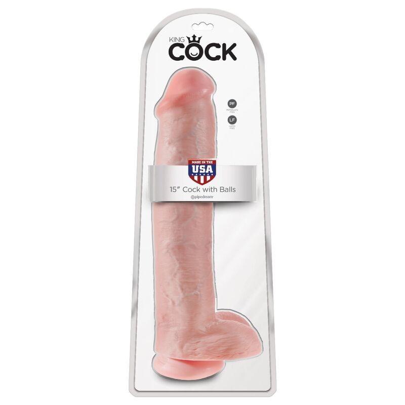 KING COCK - pénis réaliste avec testicules 34.2 cm léger