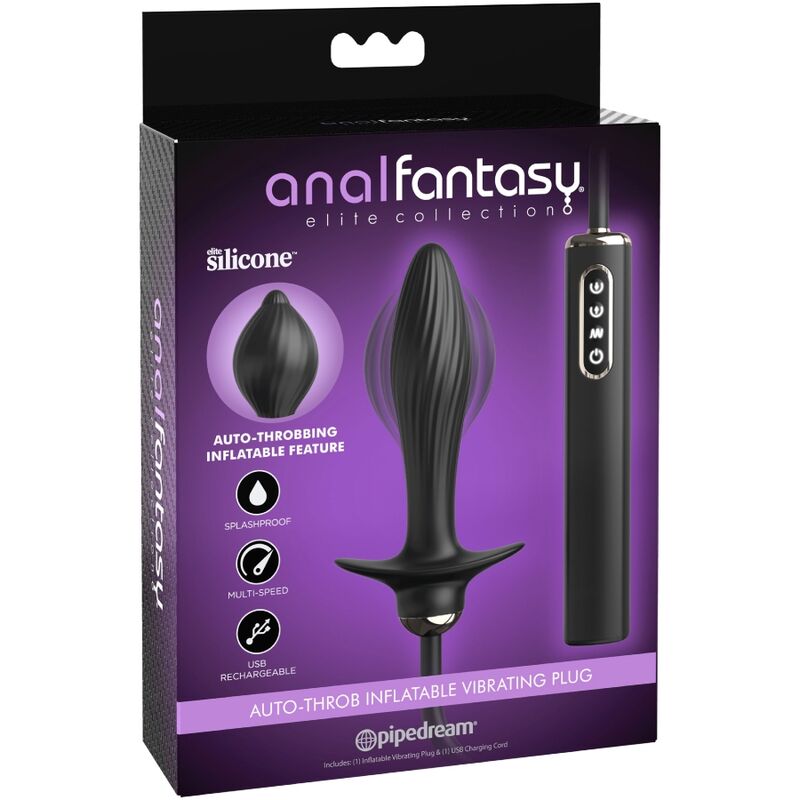 ANAL FANTASY - plug gonflable et vibromasseur auto-throb