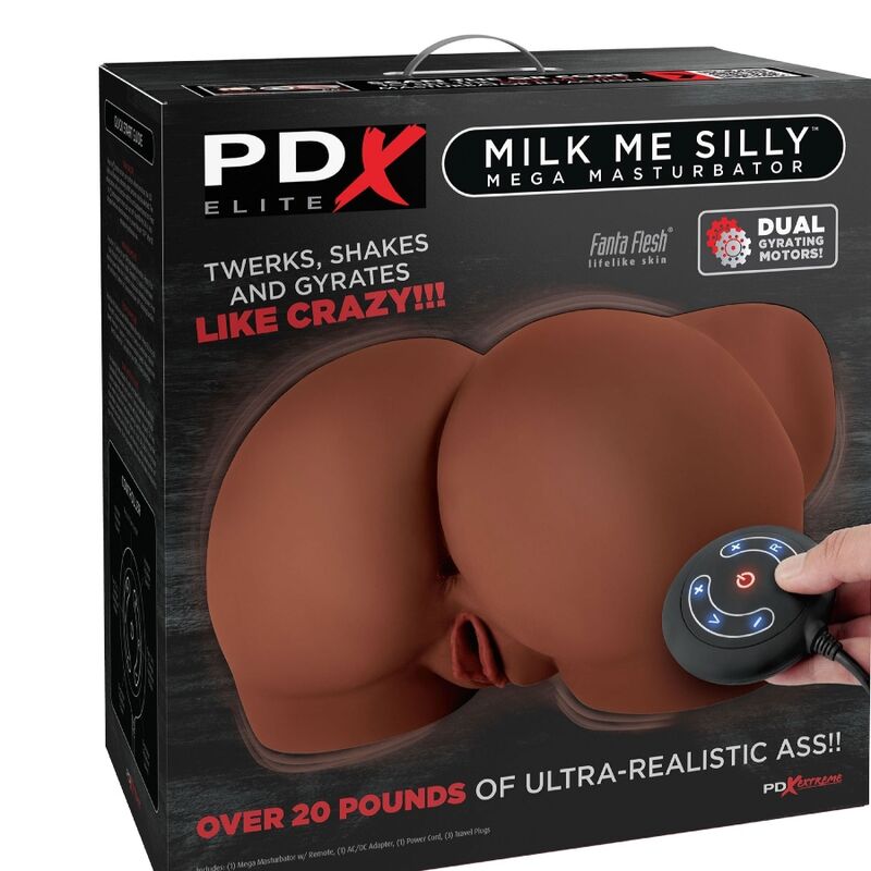 PDX ELITE - méga masturbateur MILK ME SILLY vagin et anus marron