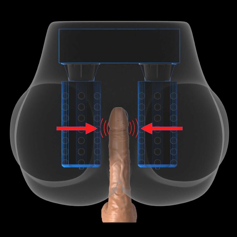 PDX ELITE - méga masturbateur MILK ME SILLY vagin et anus marron