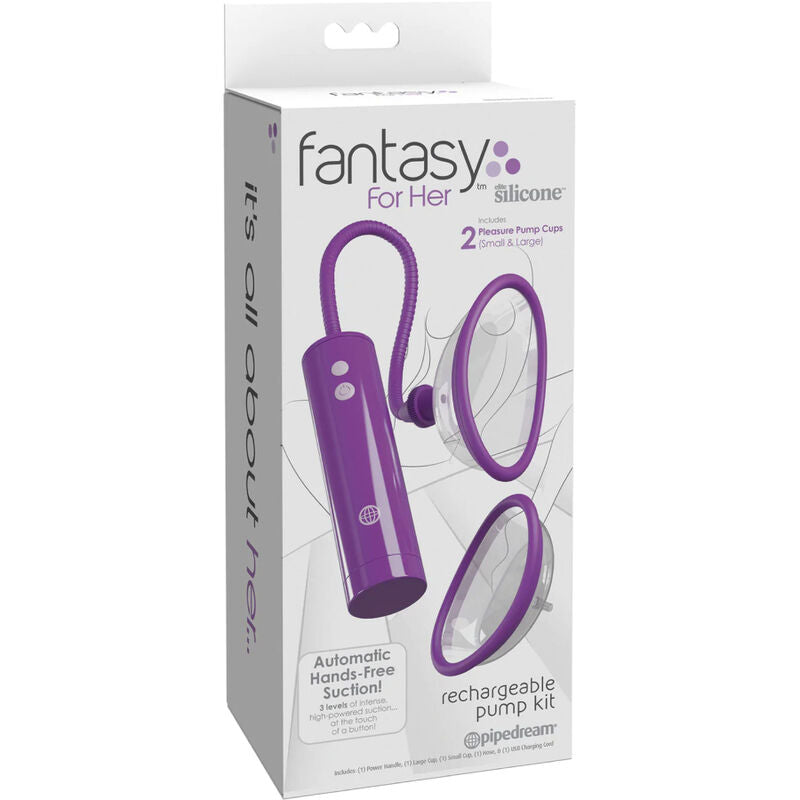 FANTASY FOR HER - kit succion du clitoris rechargeable TAILLE S/L