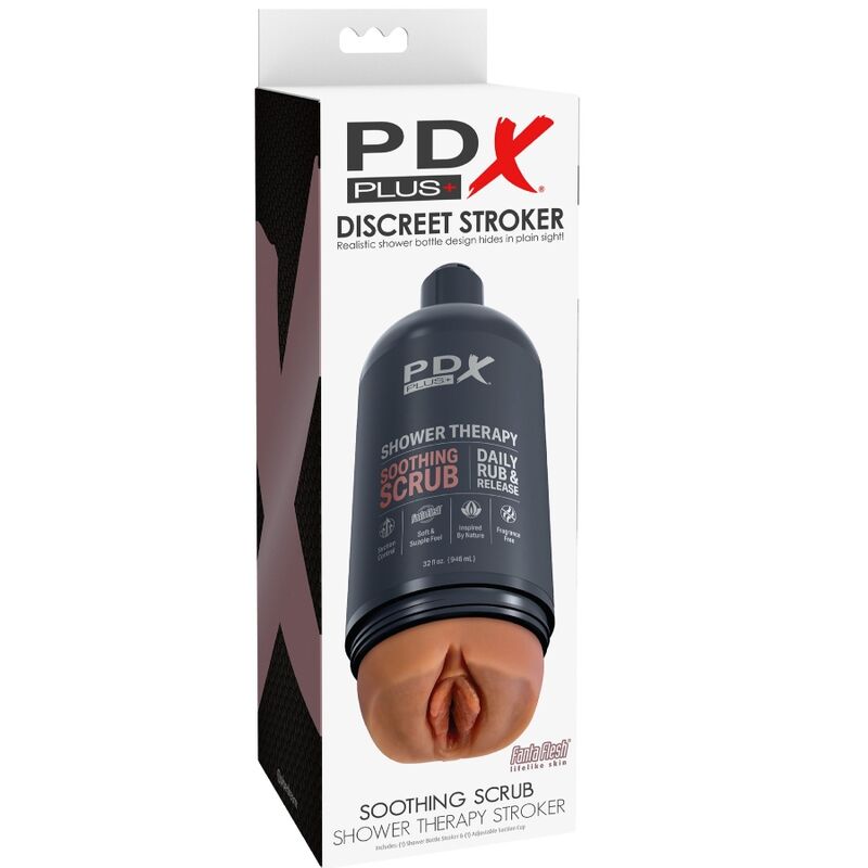 PDX PLUS - masturbateur masturbateur discret en forme de bouteille de shampooing apaisant CANDY