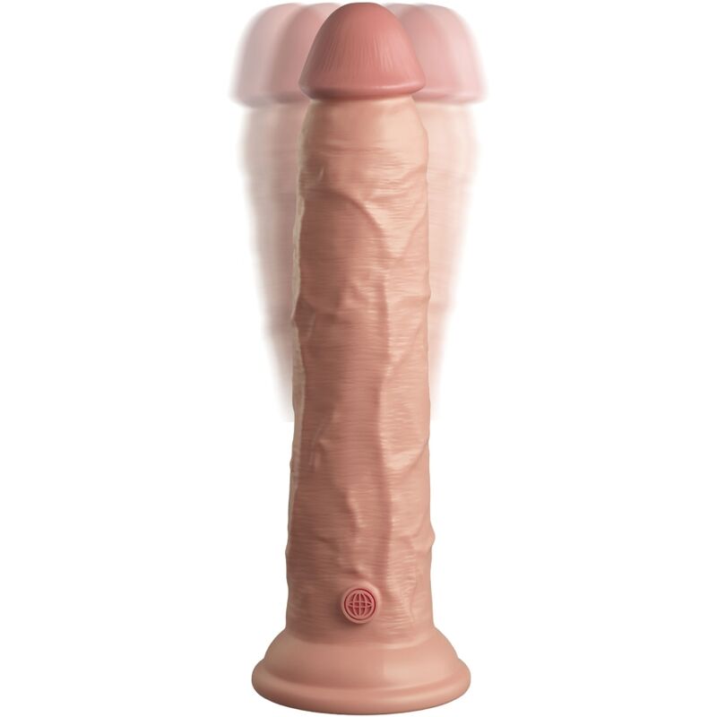 KING COCK - ELITE vibromasseur gode réaliste & télécommandé en silicone 23 cm