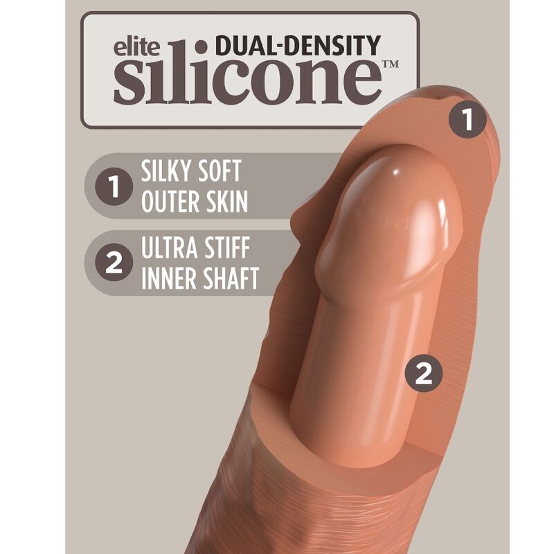 KING COCK - ELITE harnais réglable confortable avec gode 17.8 cm