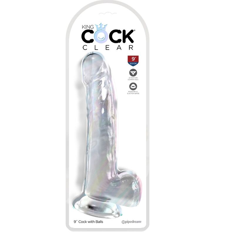 KING COCK - CLEAR gode translucide 20.3 cm transparent