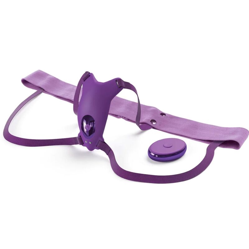 FANTASY FOR HER - harnais papillon vibrant, rechargeable & télécommandé violet