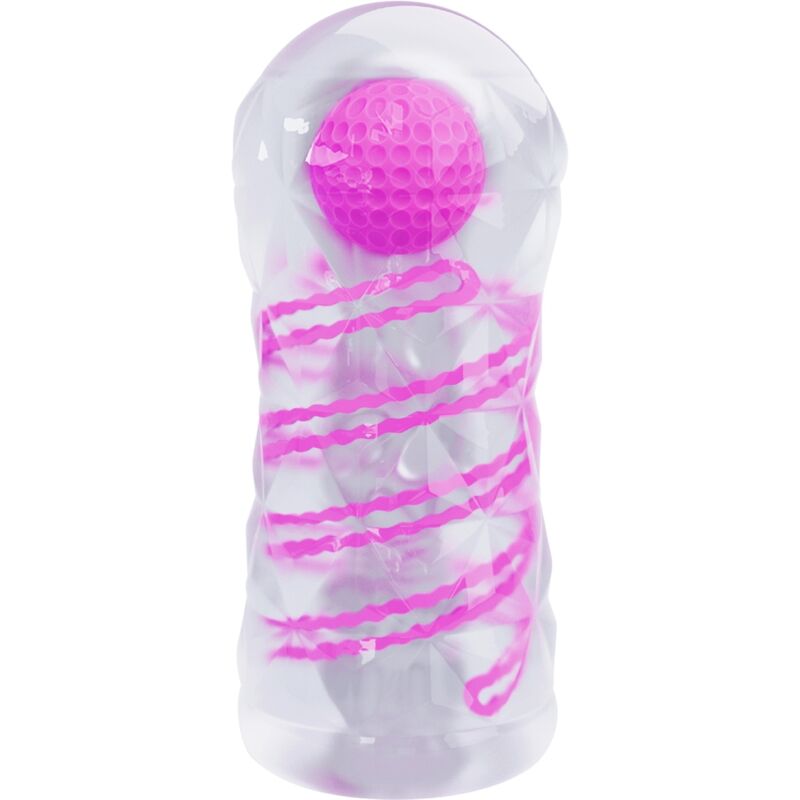 PRETTY LOVE - masturbateur masculin fantasy avec spirale interne et balles transparentes