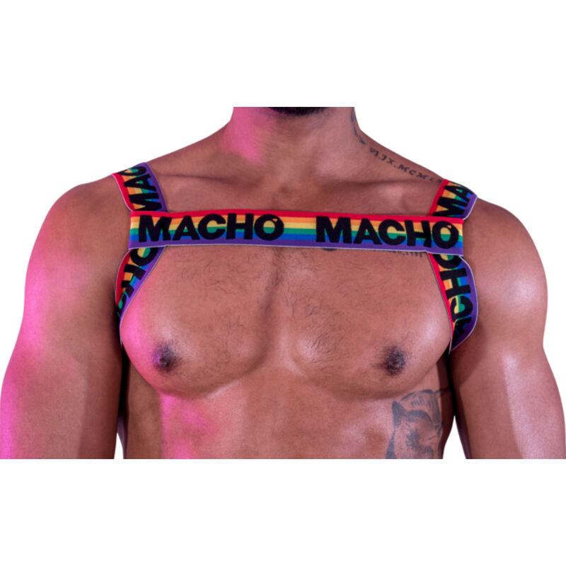 MACHO - harnais double, élastique, pride