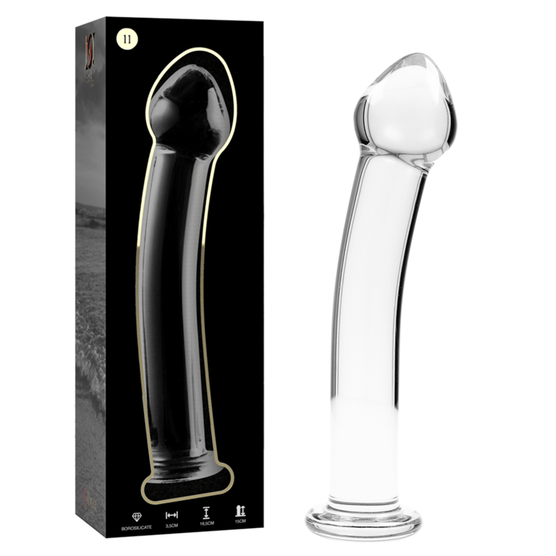 NEBULA IBIZA - n° 11 plug anal en verre borosilicate clair 16 cm -o- 3 cm