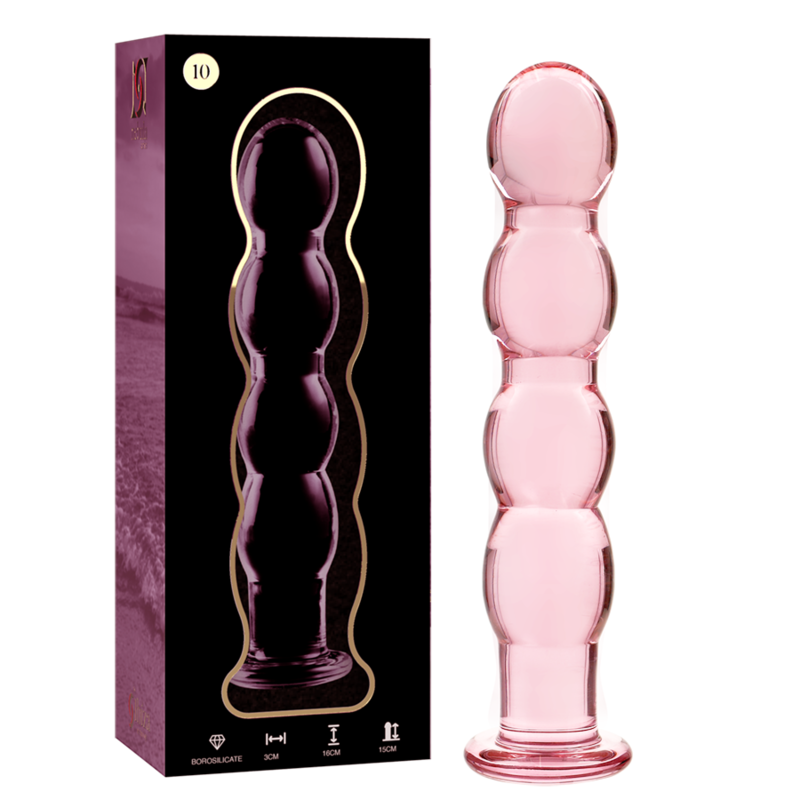 NEBULA IBIZA - n° 10 plug anal en verre borosilicate clair 16.5 cm -o- 3.5 cm