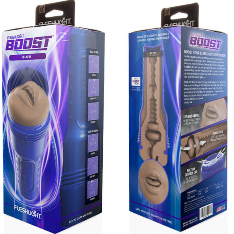 FLESHLIGHT BOOST -  masturbateur réaliste bucal sensation chair