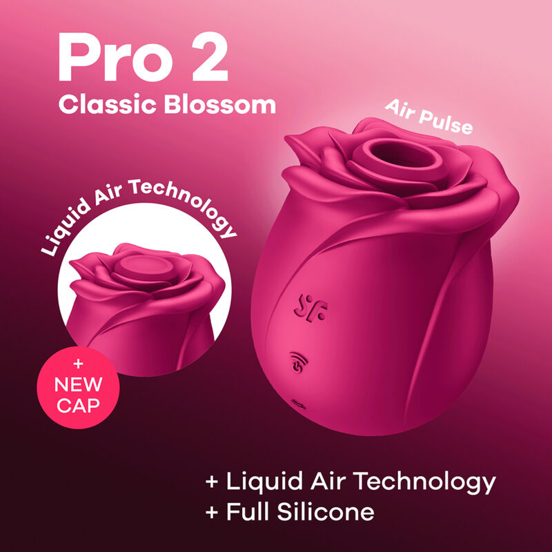 SATISFYER - vibromasseur par air pulsé fleur classique PRO 2