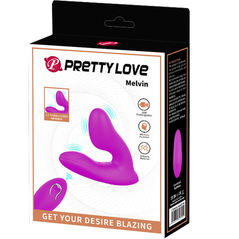 PRETTY LOVE - vibromasseur de clitoris MELVIN télécommandé