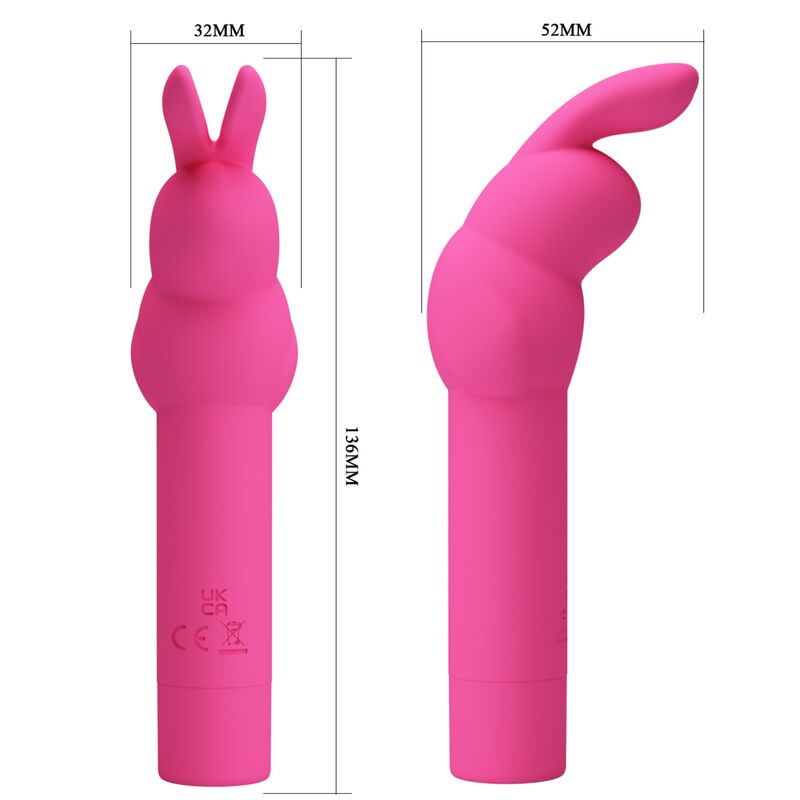 PRETTY LOVE - vibromasseur en silicone lapin GERARDO fuschia