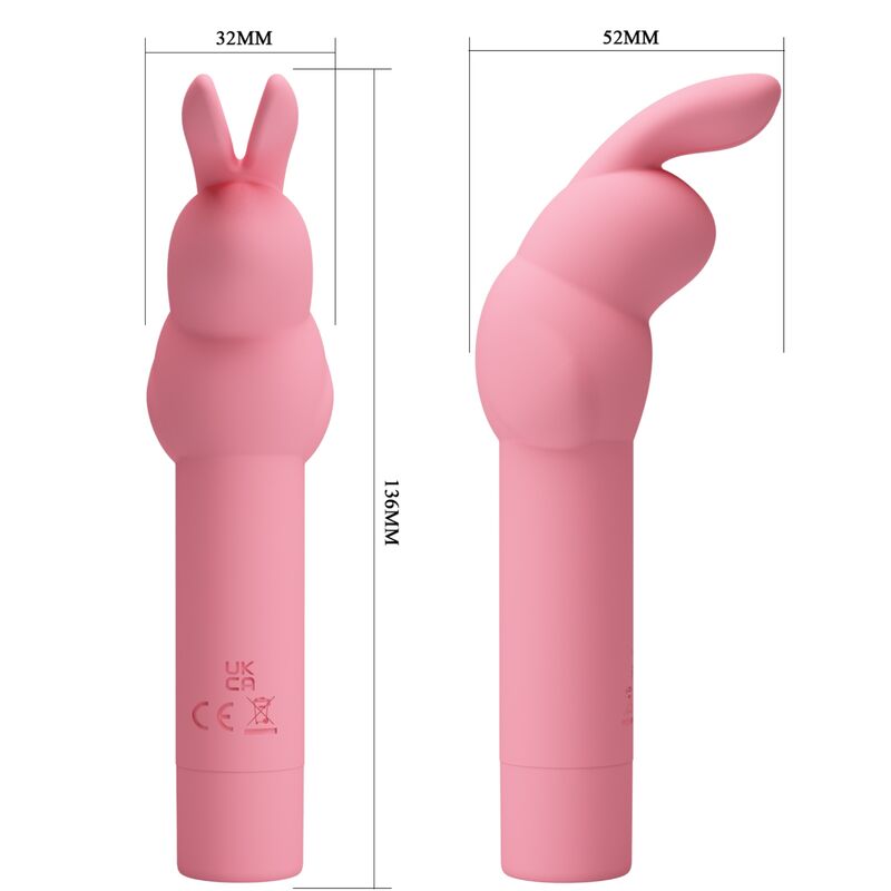 PRETTY LOVE - vibromasseur en silicone lapin rose GERARDO