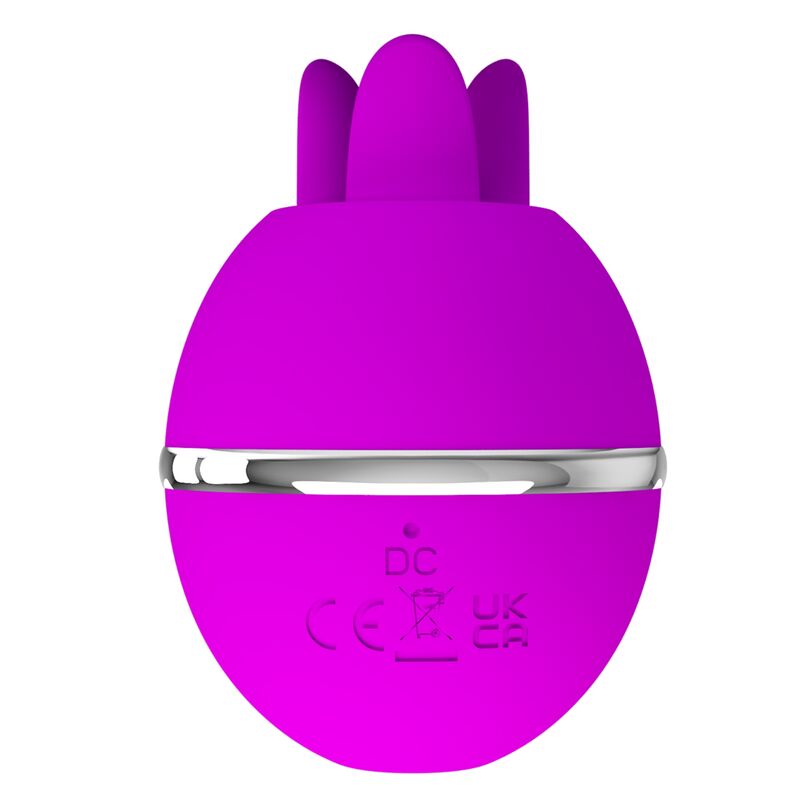 PRETTY LOVE - vibromasseur rond en silicone GEMINI BALL violet