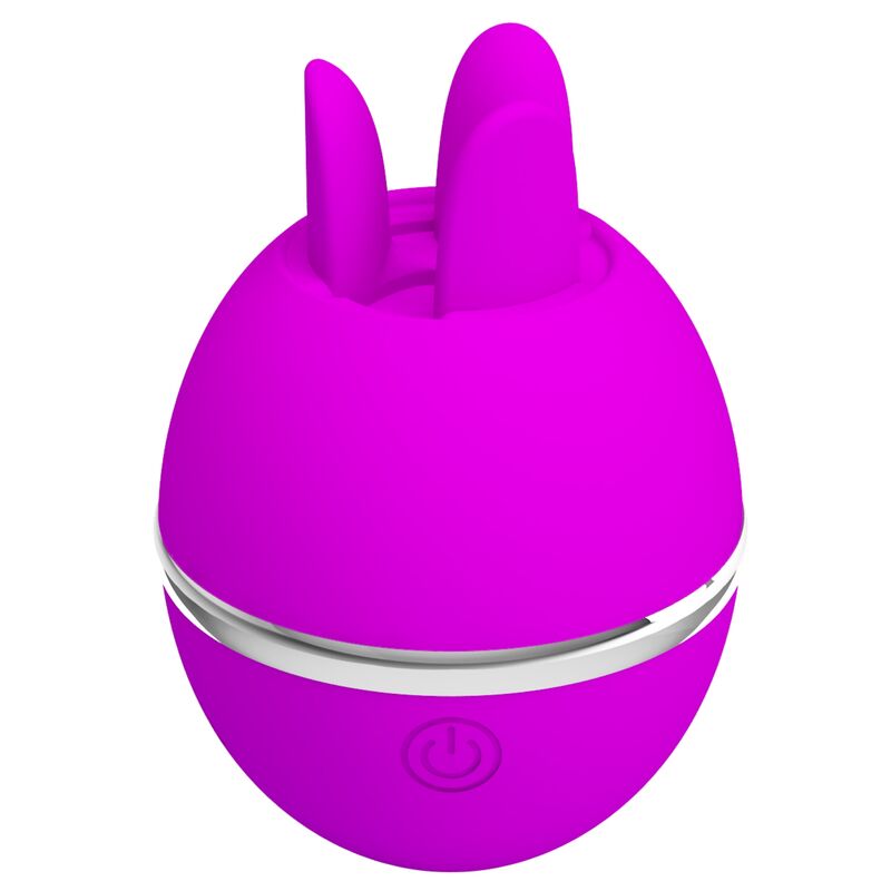 PRETTY LOVE - vibromasseur rond en silicone GEMINI BALL violet