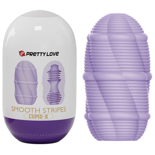 PRETTY LOVE - oeuf masturbateur CUPID-X  rayures lisses