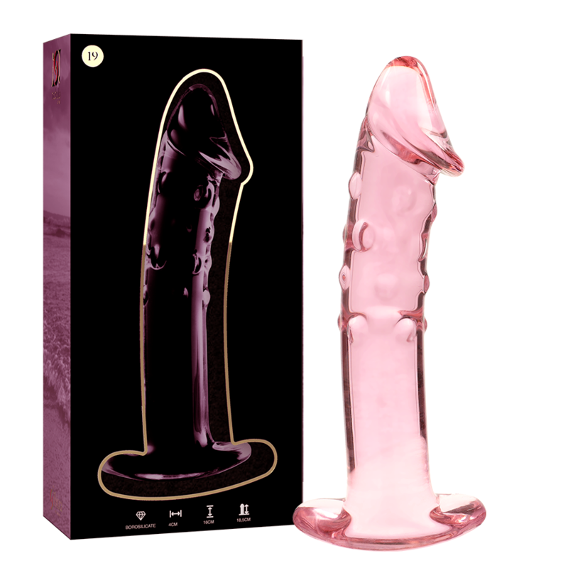 NEBULA IBIZA - n° 19 plug anal en verre borosilicate clair 18.5 cm -o- 4 cm