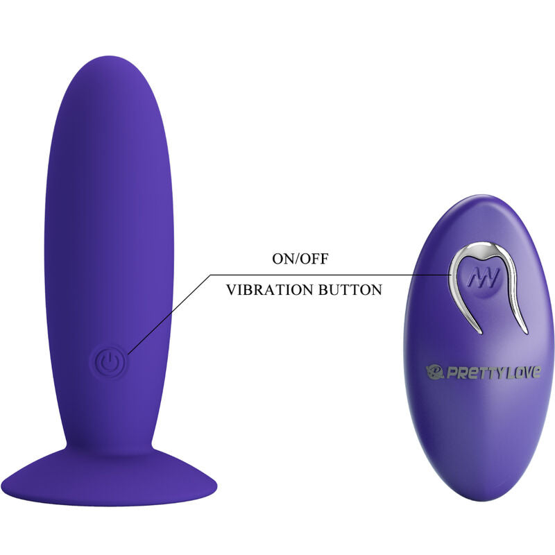 PRETTY LOVE - vibromasseur anal YOUTH plug télécommandé violet