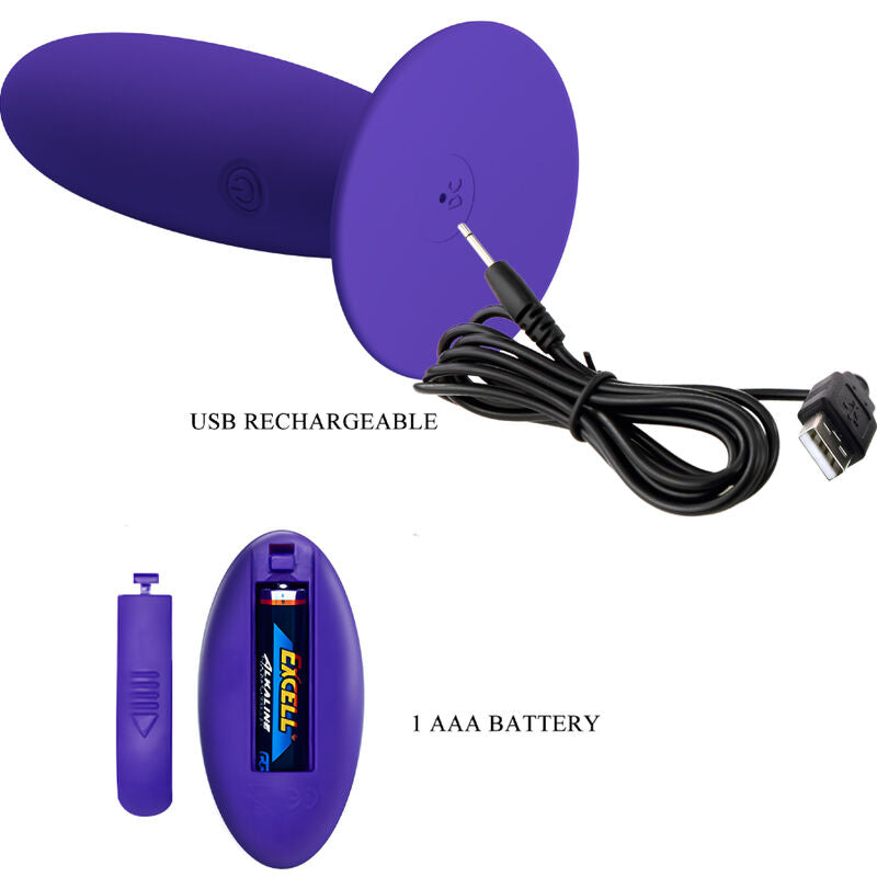 PRETTY LOVE - vibromasseur anal YOUTH plug télécommandé violet