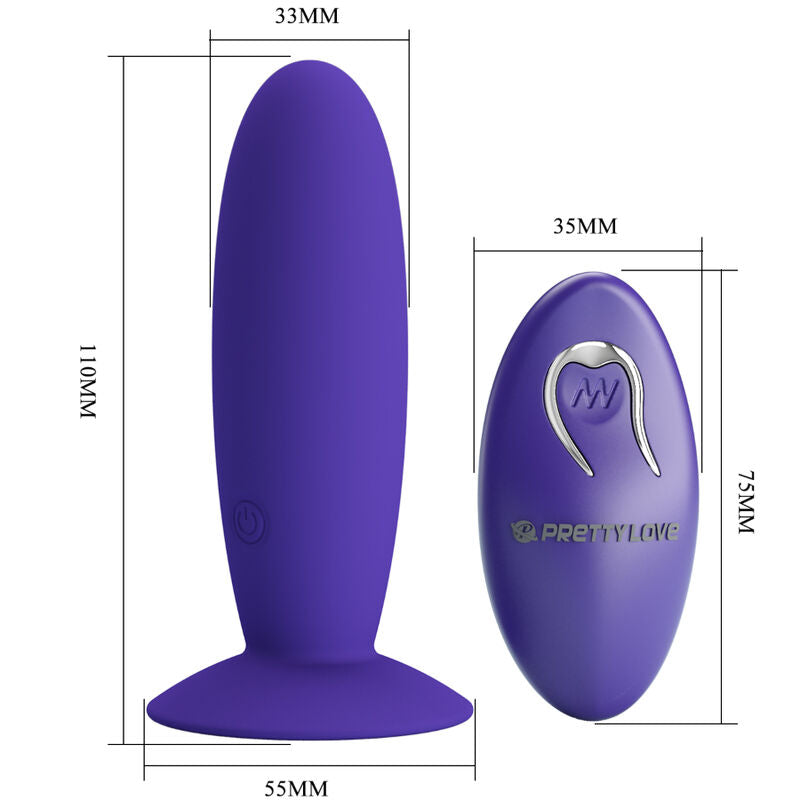 PRETTY LOVE - vibromasseur anal YOUTH plug télécommandé violet