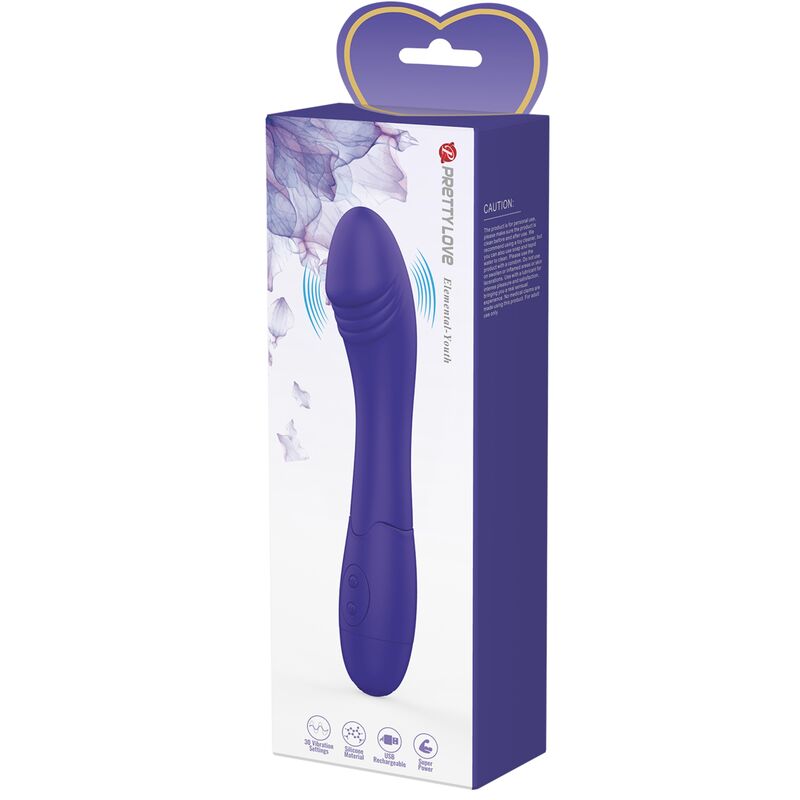 PRETTY LOVE – gode vibromasseur violet ELEMENTAL YOUTH