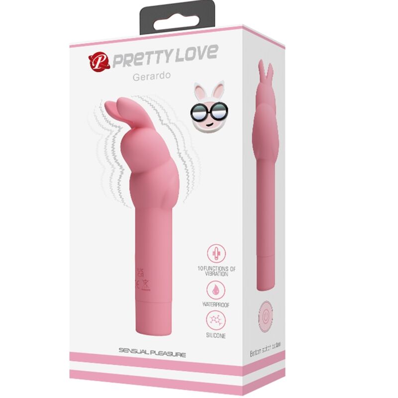 PRETTY LOVE - vibromasseur lapin rose