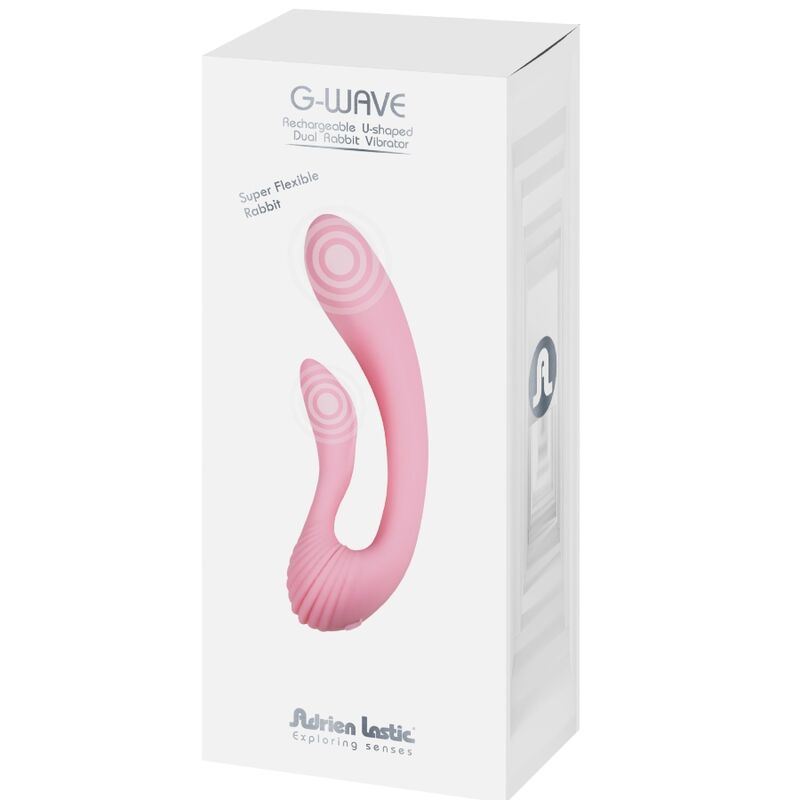 ADRIEN LASTIC - vibromasseur G-WAVE double lapin rose