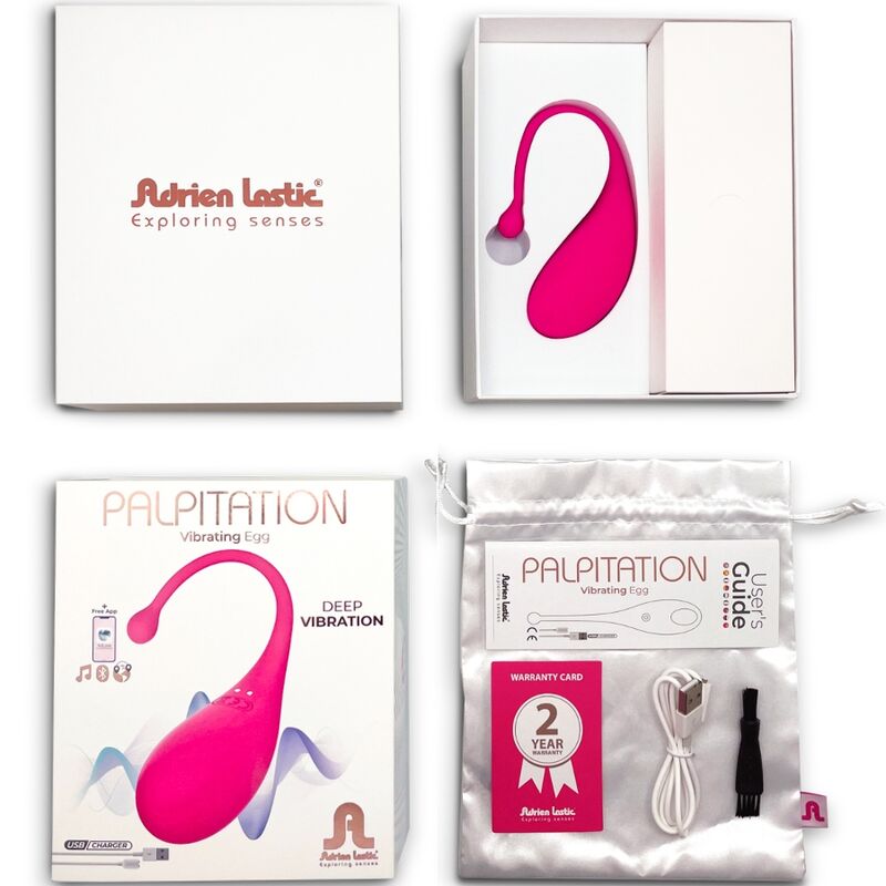 ADRIEN LASTIC - oeuf vibrant PALPITATION rose avec appli