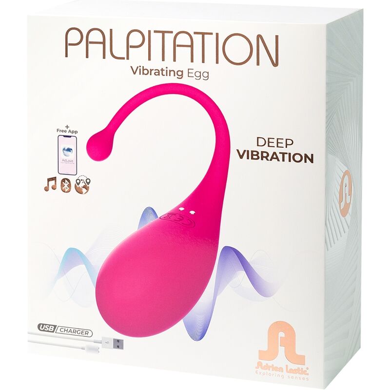 ADRIEN LASTIC - oeuf vibrant PALPITATION rose avec appli