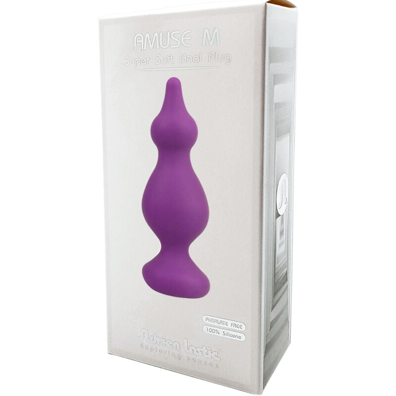 ADRIEN LASTIC - plug anal AMUSE silicone violet taille M