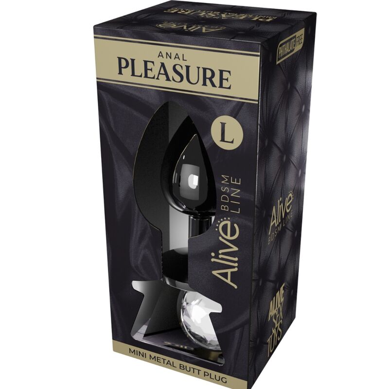 ALIVE - ANAL PLEASURE mini plug anal métal blanc taille L