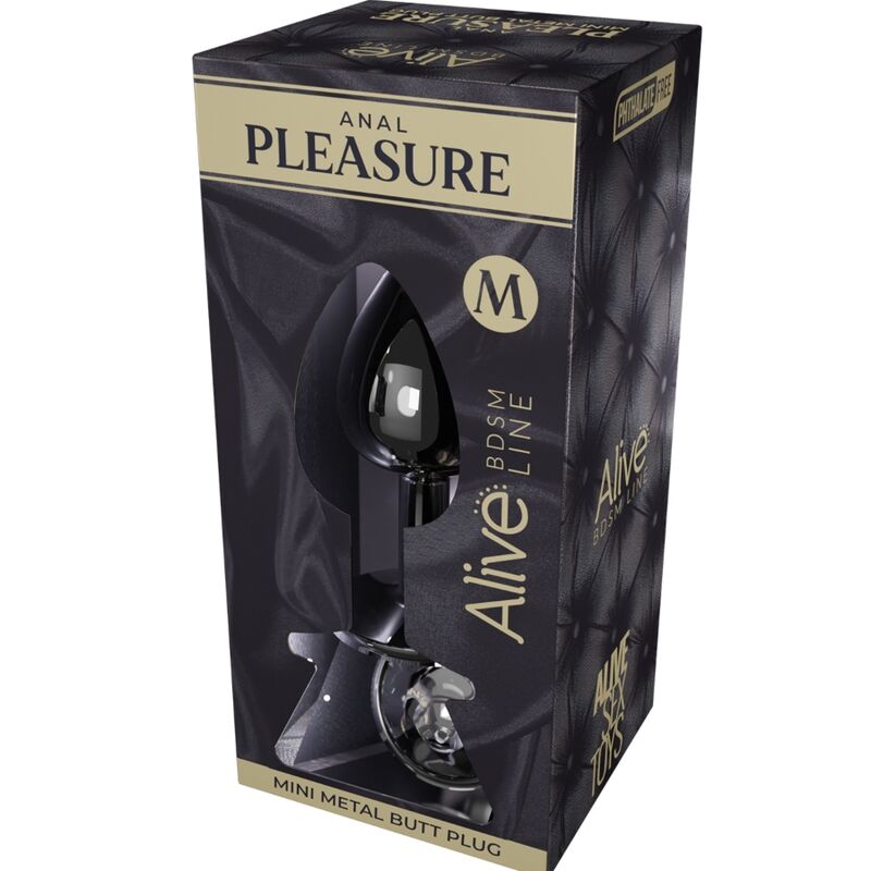 ALIVE - ANAL PLEASURE mini plug anal métal noir taille M