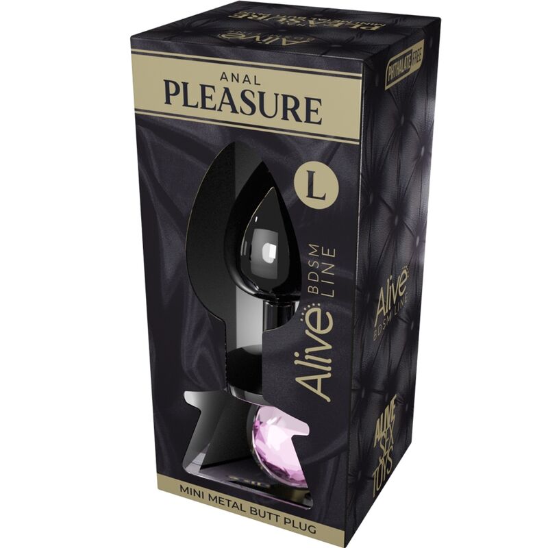 ALIVE - ANAL PLEASURE mini plug anal métal rose taille L