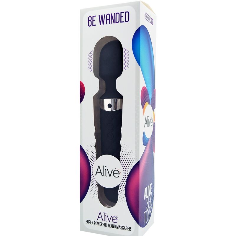 ALIVE – vibromasseur de type WAND BE WANDED noir