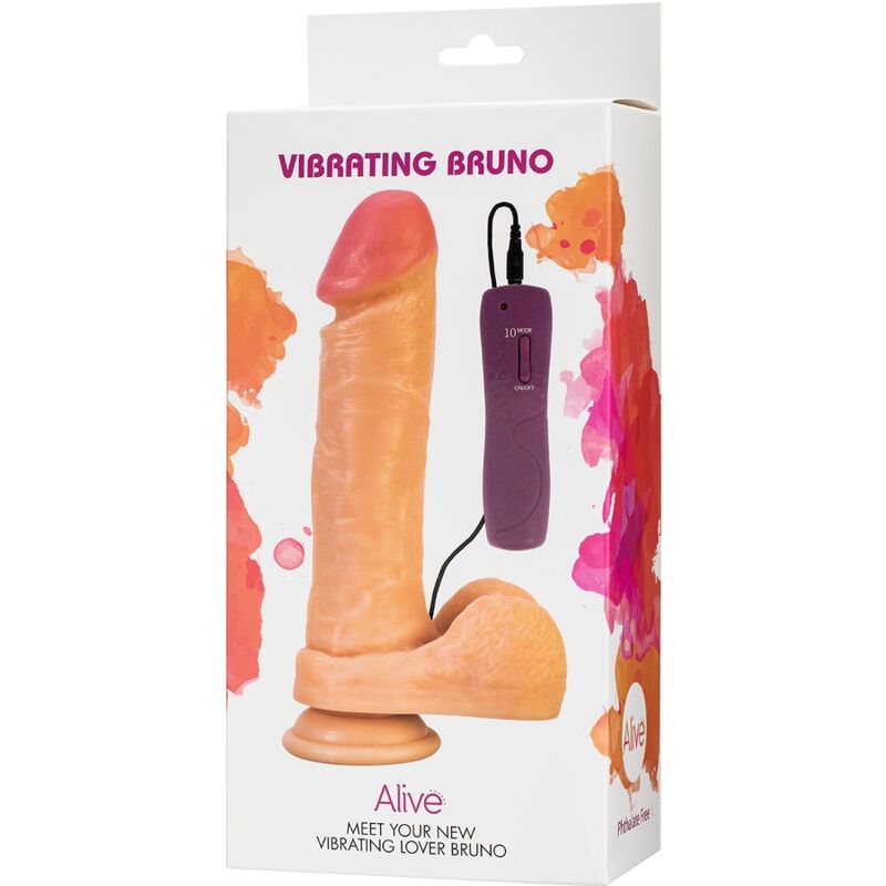 ALIVE - vibromasseur pénis réaliste BRUNO 22 cm