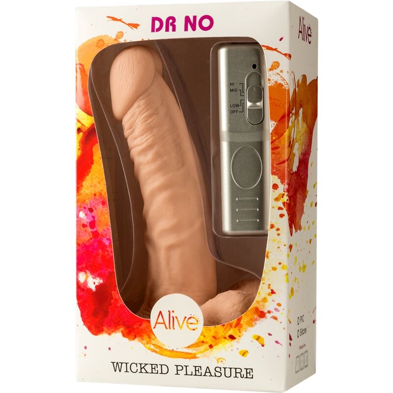 ALIVE – DR NO vibromasseur gode pénis réaliste 18 cm