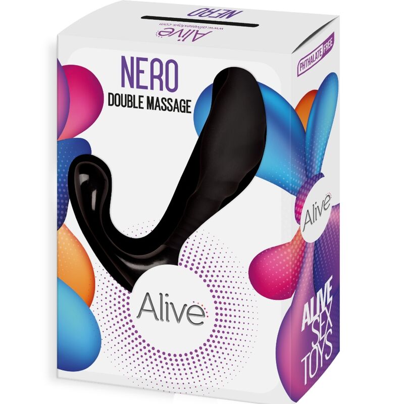 ALIVE - NERO double vibromasseur anal & prostatique